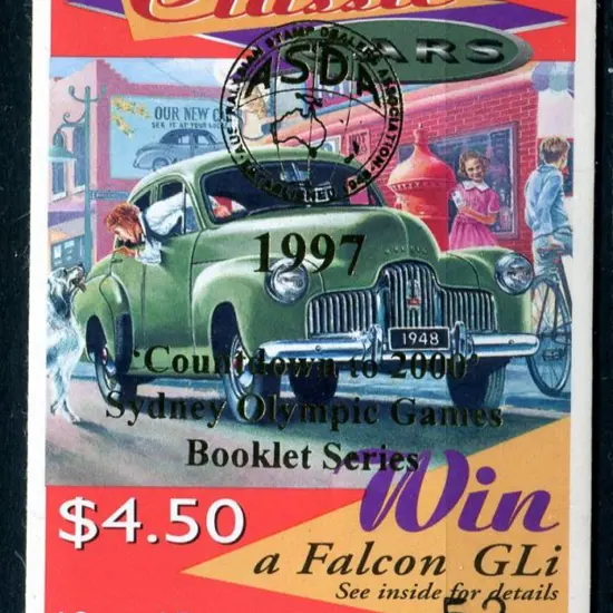 1997 $4.50 Classic Cars S/A ovptd "Countdown to ...