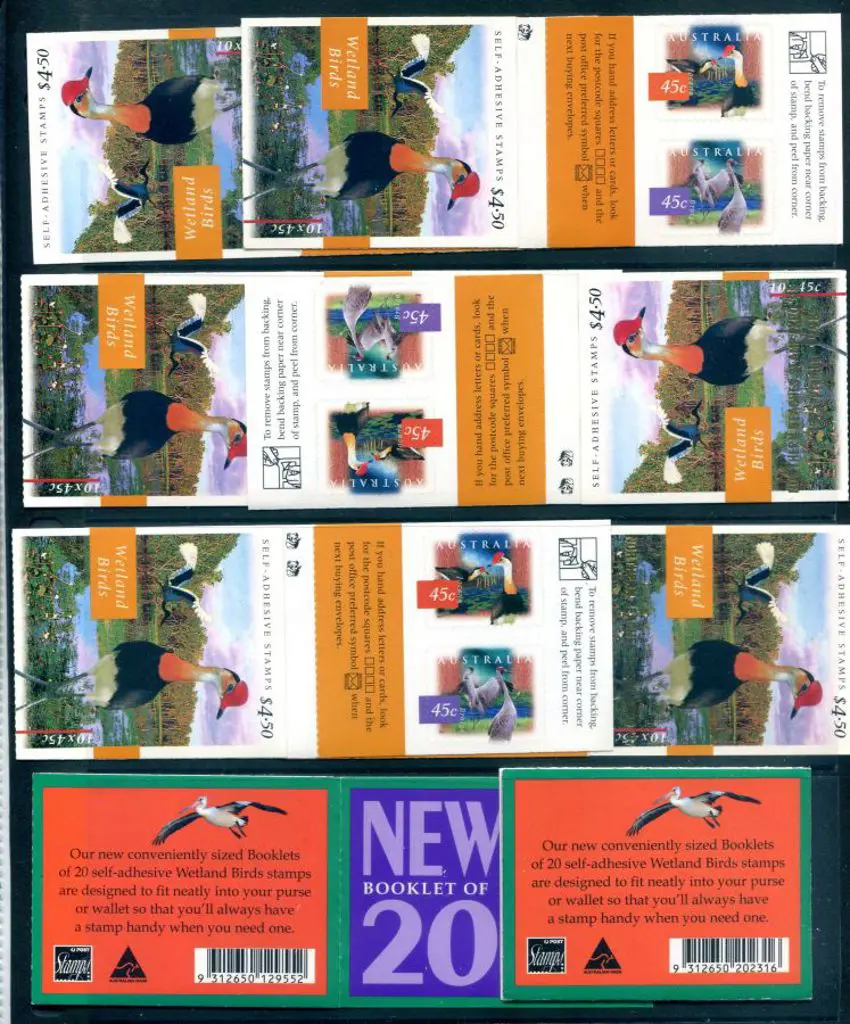 1997 $4.50 Wetlands Birds in original, 1 koala in ... Image 1++