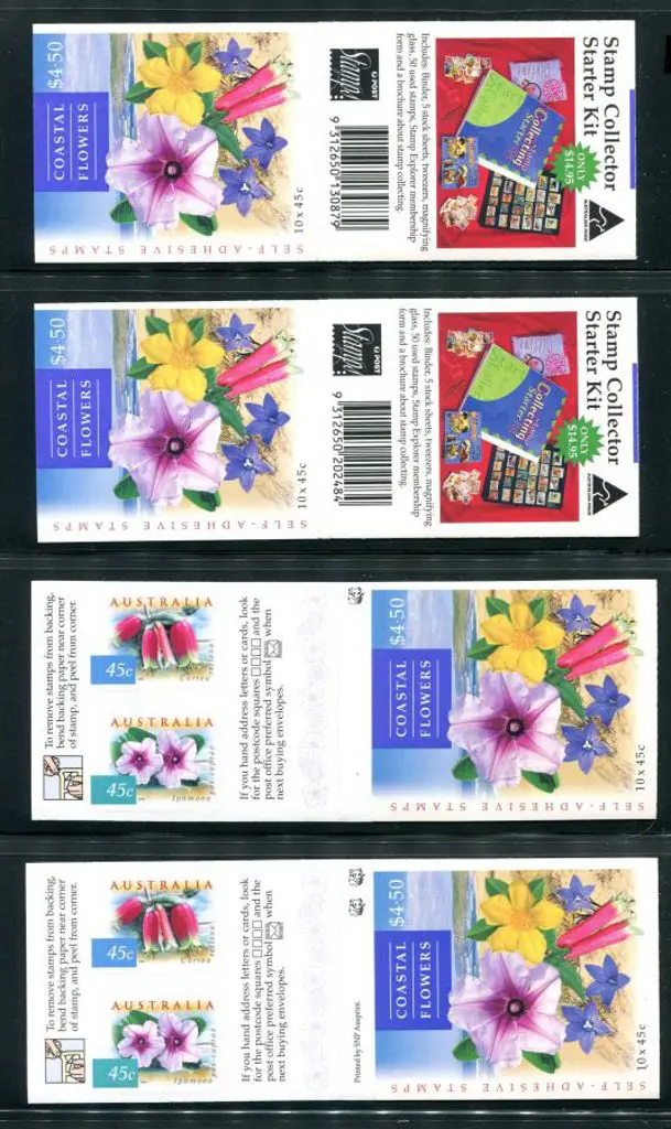 1999 $4.50 Coastal Flowers in both SNP & Pemara ... Image 1++