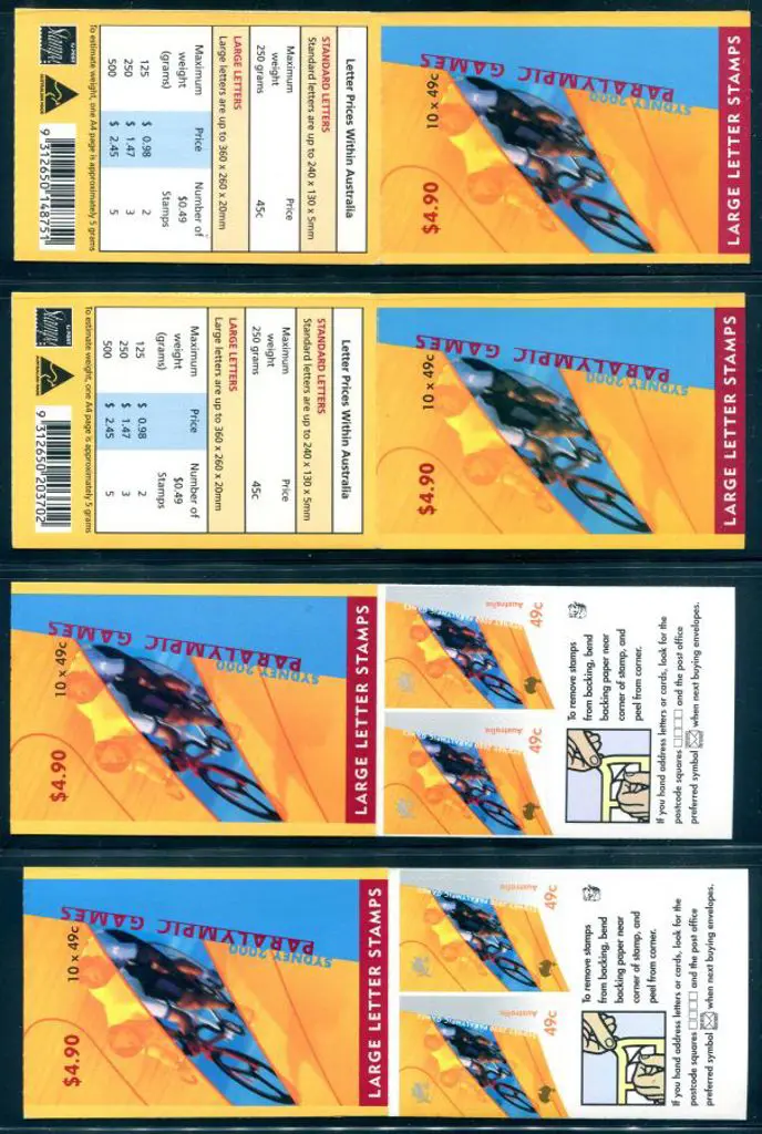 2000 $4.90 Paralympic Games in both BC's plus each ... Image 1++