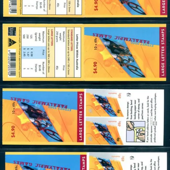 2000 $4.90 Paralympic Games in both BC's plus each ...