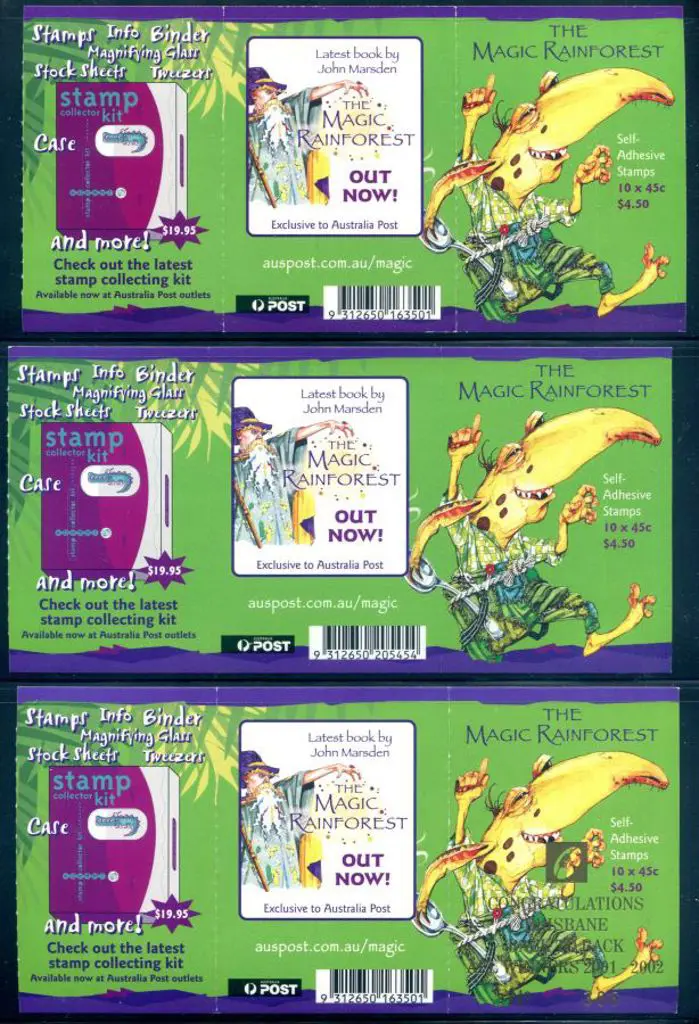 2002 $4.50 Magic Rainforest & $8 Christmas plus ... Image 1++