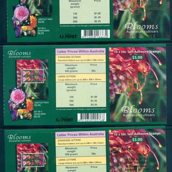 2003 $5 Blooms with both BC's plus all 3 ovpts ...