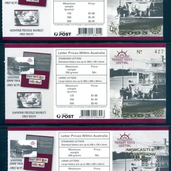 2003 $5 Murray River Shipping in all BC's plus all ...