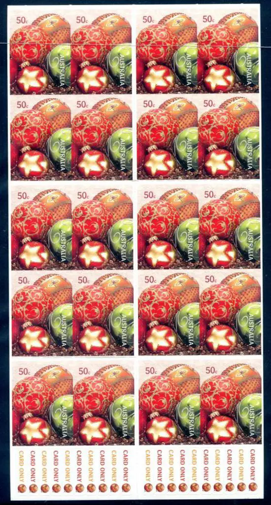 2008 $10 Christmas S/A with top rows totally ... Image 1++