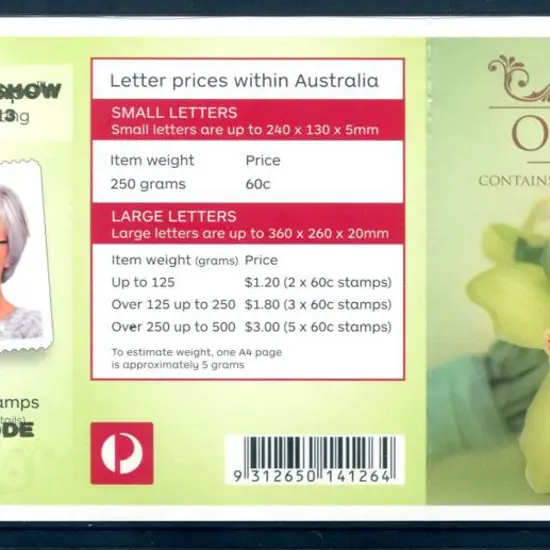 2013 $6 Orchid Greetings S/A with "APTA Melbourne ...
