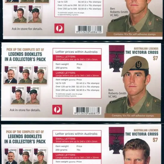 2015 $7 Legends - Victoria Cross Recipients set of ...