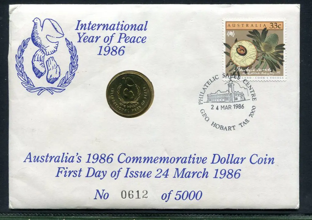 1986 (24th March) Int Year of Peace PNC with ... Image 1++