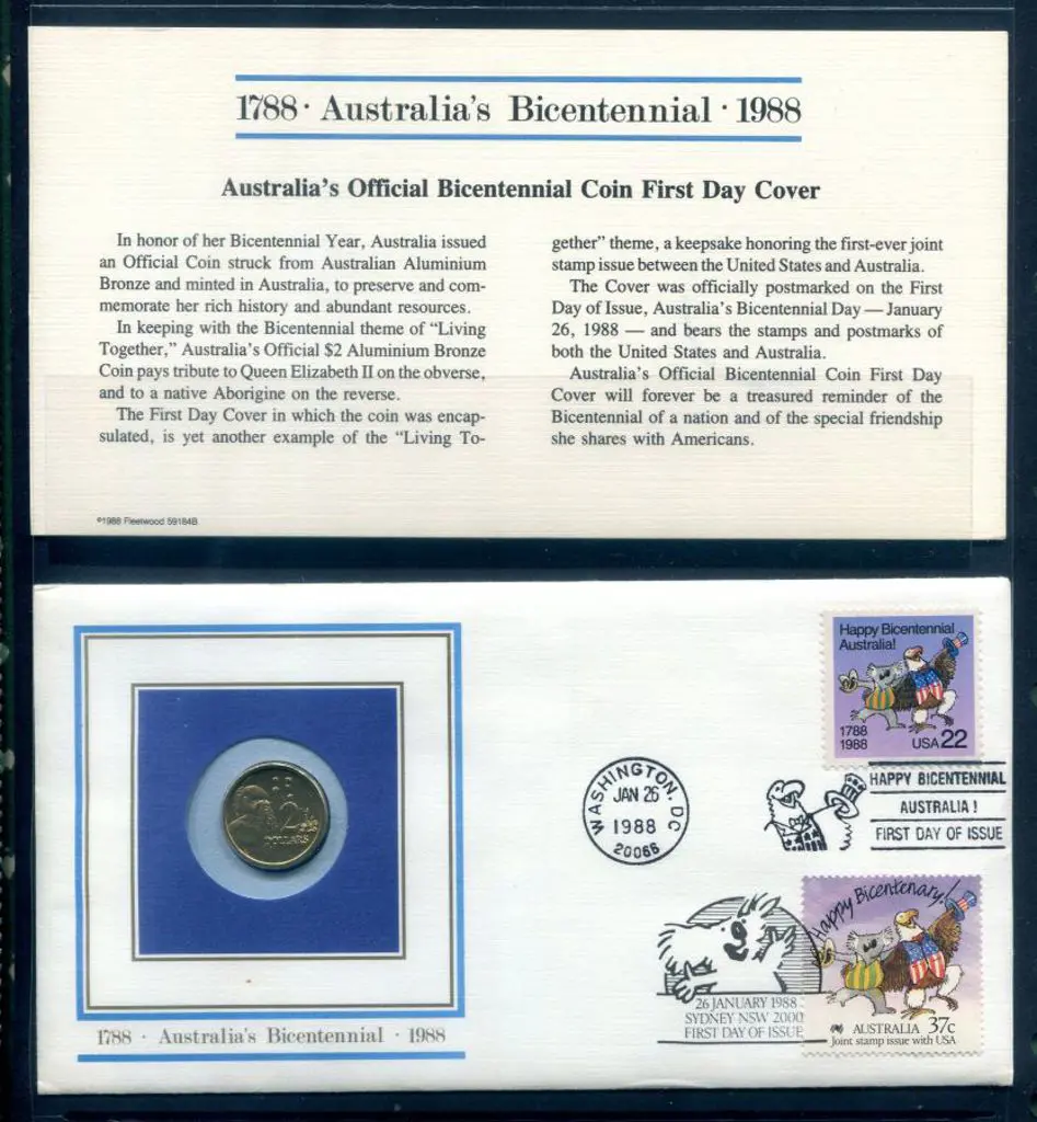 1988 (26th Jan) Aust Bicentennial with 1988 $2 ... Image 1++