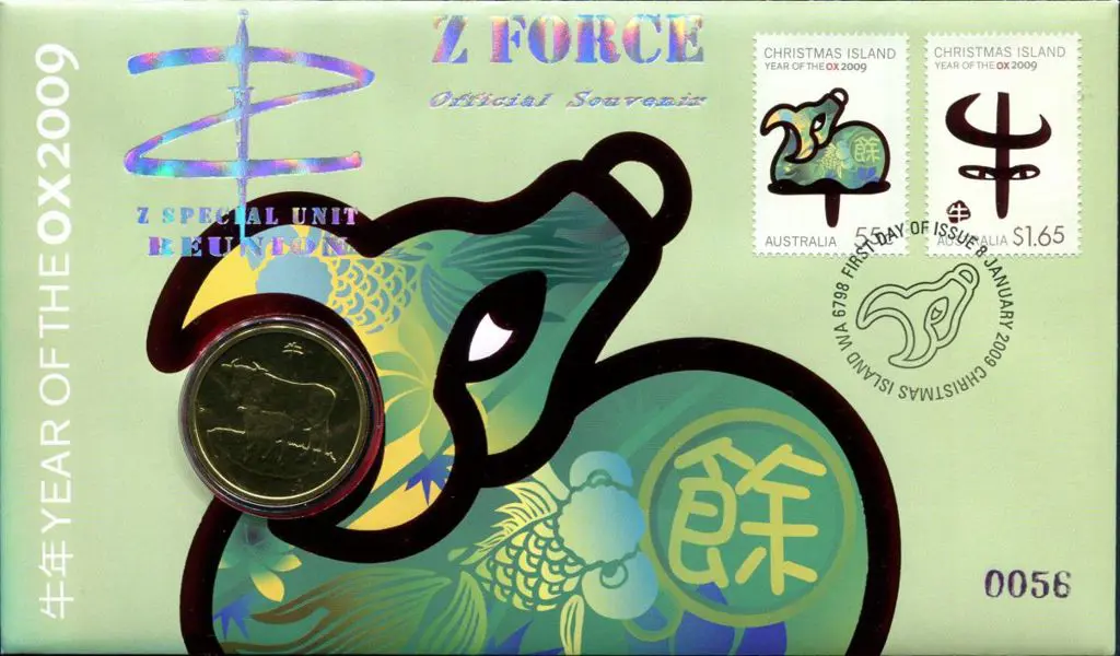 2009 (8th Jan) Year of the Ox as above but ovptd ... Image 1++