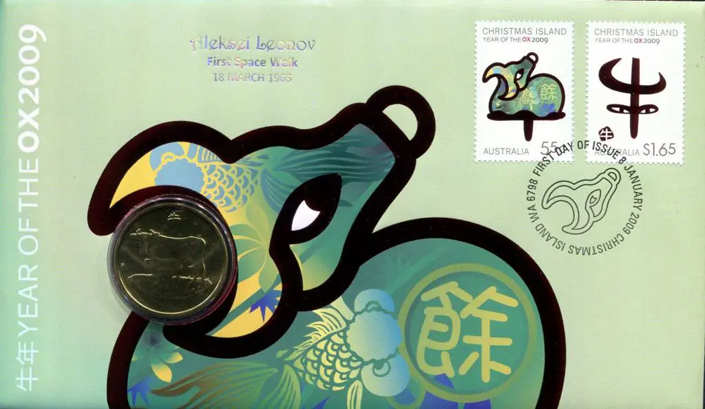 2009 (8th Jan) Year of the Ox as above but ovptd ... Image 1++