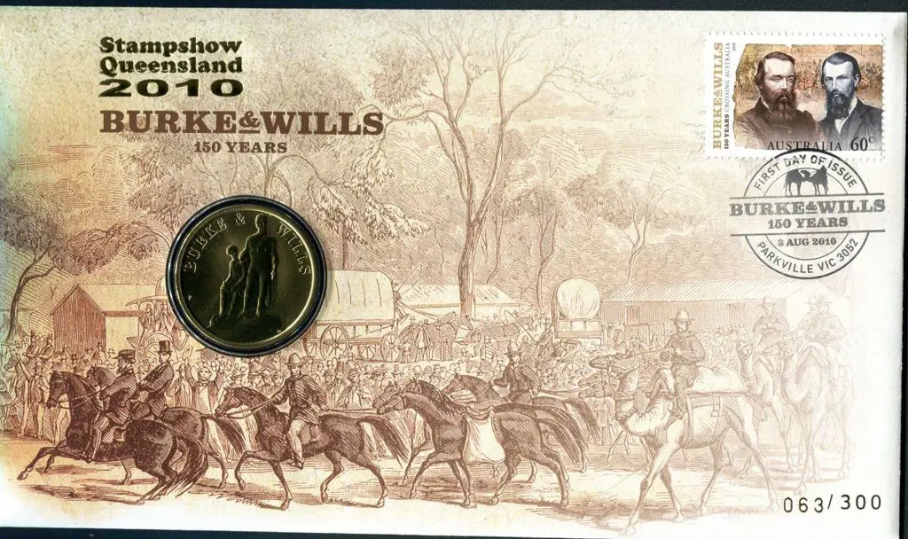 2010 (3rd Aug) Burke & Wills with 60c commem & $1 ... Image 1++