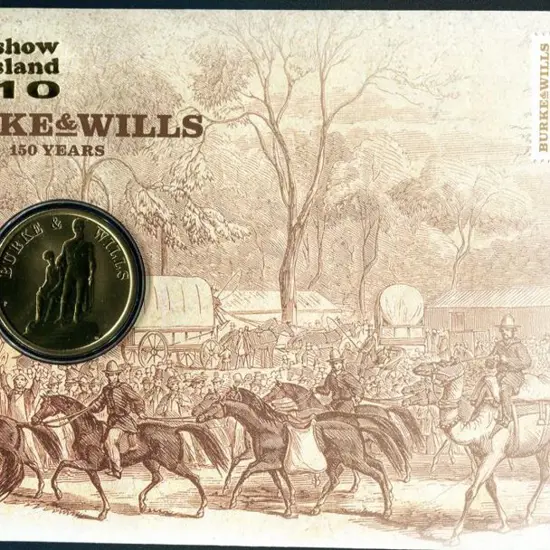 2010 (3rd Aug) Burke & Wills with 60c commem & $1 ...