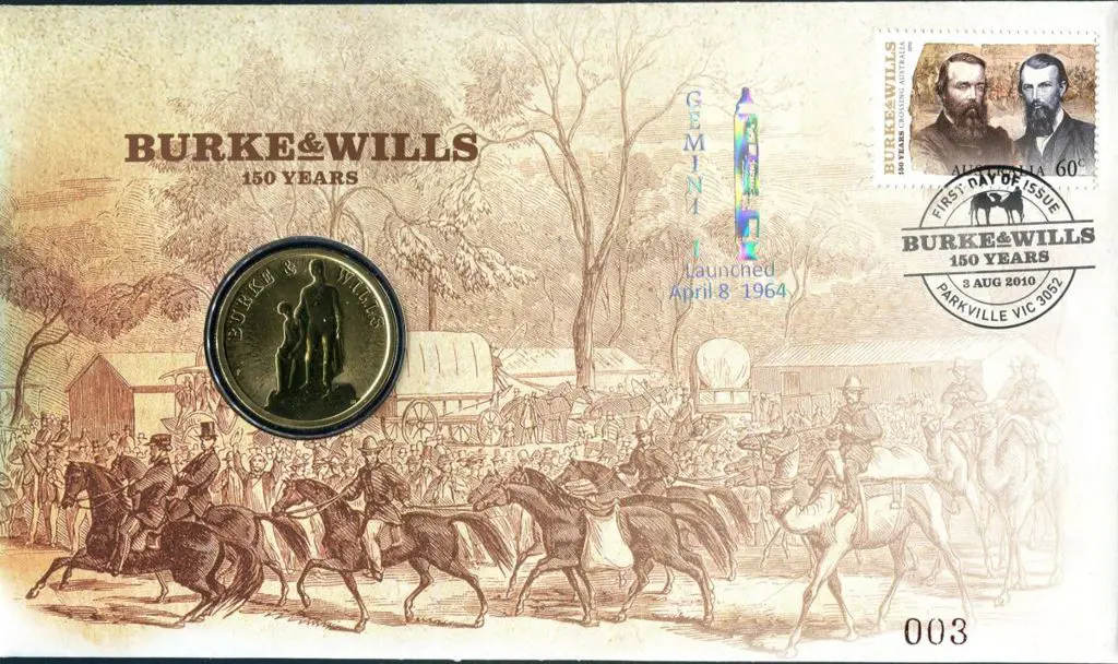 2010 (3rd Aug) Burke & Wills as above but ovptd ... Image 1++