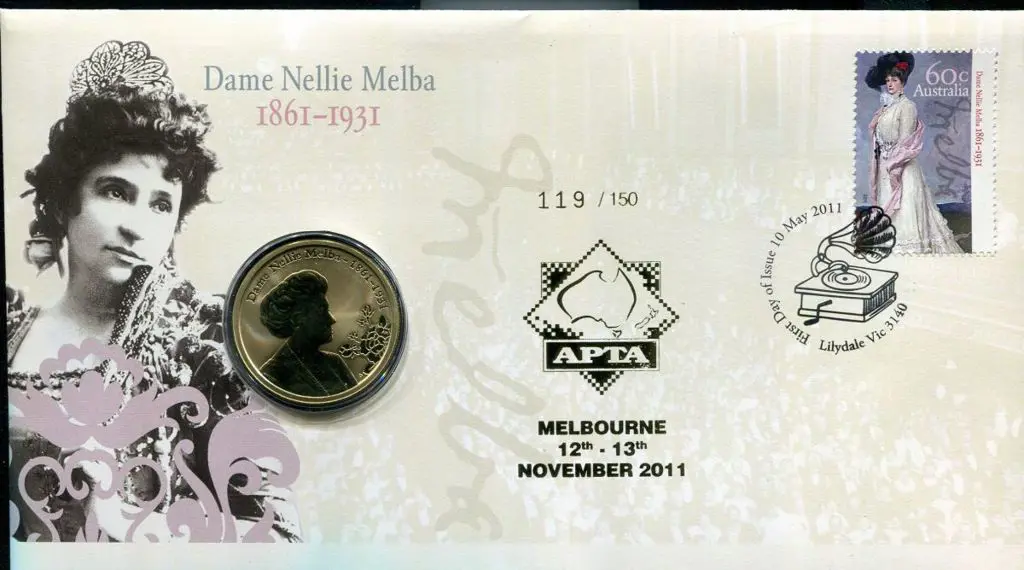 2011 (10th May) Dame Nellie Melba with pictorial ... Image 1++
