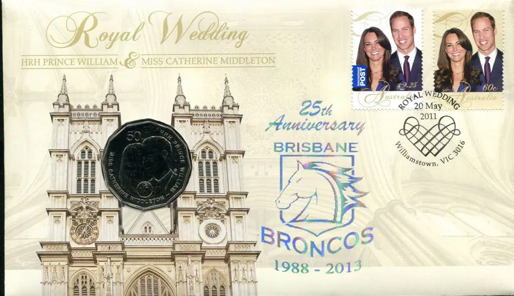 2011 (20th May) Royal Wedding as above but ovptd ... Image 1++