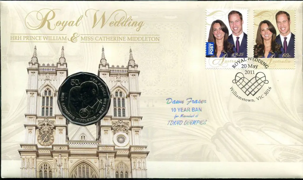2011 (20th May) Royal Wedding as above but ovptd ... Image 1++