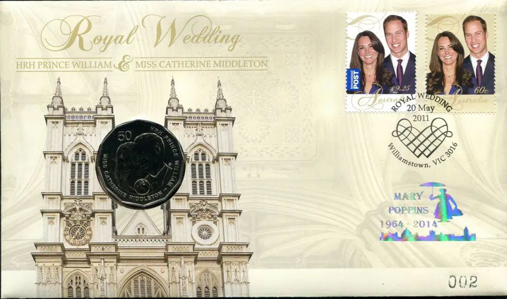 2011 (20th May) Royal Wedding as above but ovptd ... Image 1++