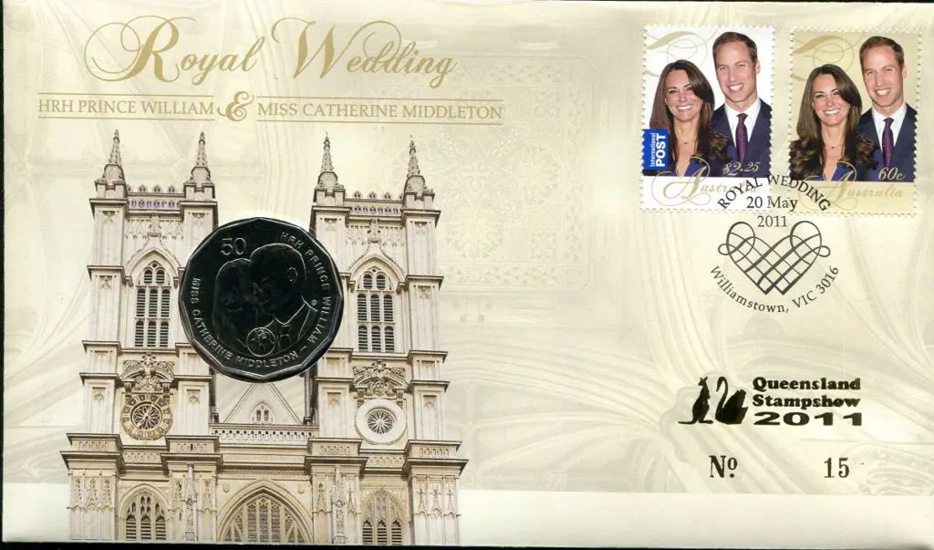 2011 (20th May) Royal Wedding as above but ovptd ... Image 1++
