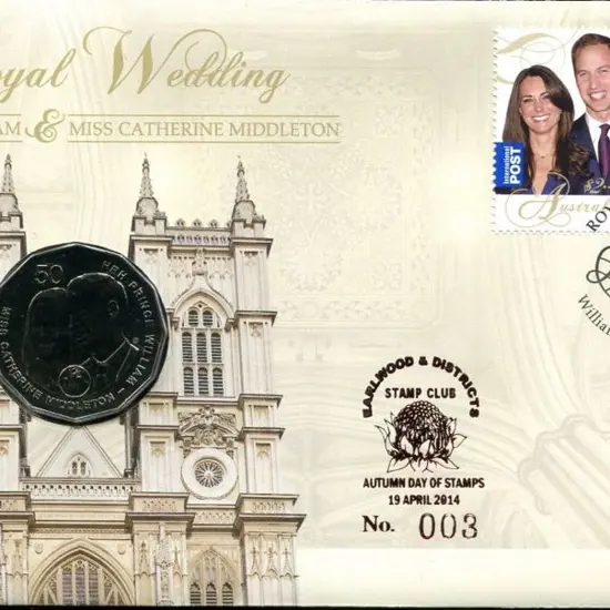2011 (20th May) Royal Wedding as above but ovptd ...