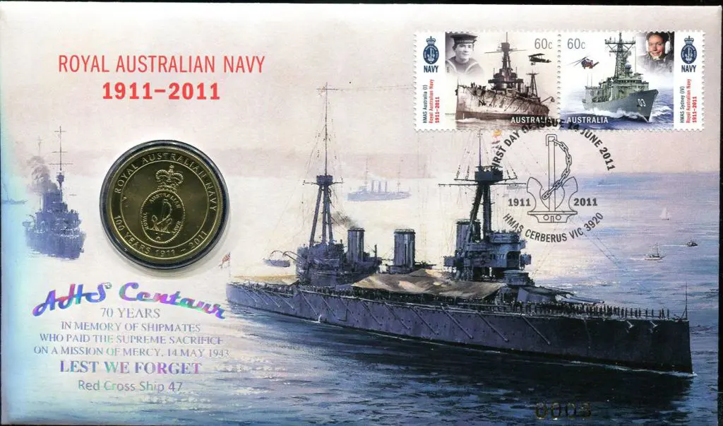 2011 (14th June) Navy Centenary as above but ovptd ... Image 1++