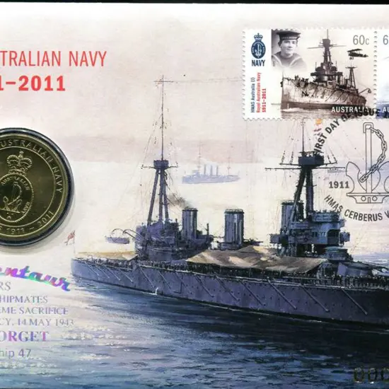 2011 (14th June) Navy Centenary as above but ovptd ...
