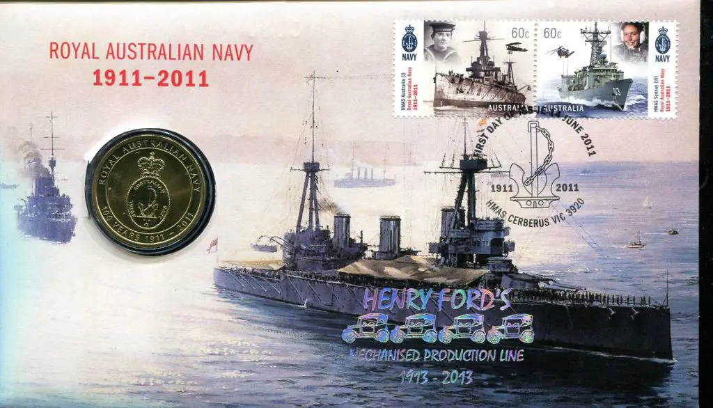 2011 (14th June) Navy Centenary as above but ovptd ... Image 1++