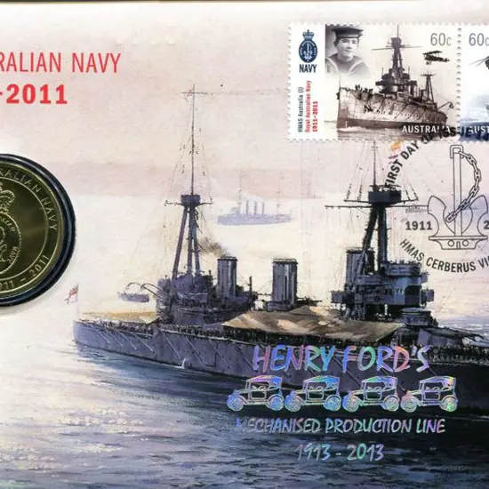 2011 (14th June) Navy Centenary as above but ovptd ...