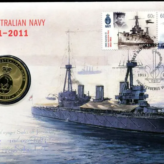 2011 (14th June) Navy Centenary as above but ovptd ...