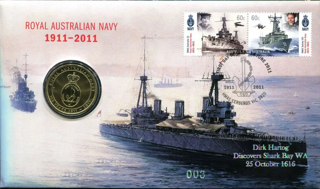 2011 (14th June) Navy Centenary as above but ovptd ... Image 1++