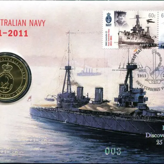 2011 (14th June) Navy Centenary as above but ovptd ...