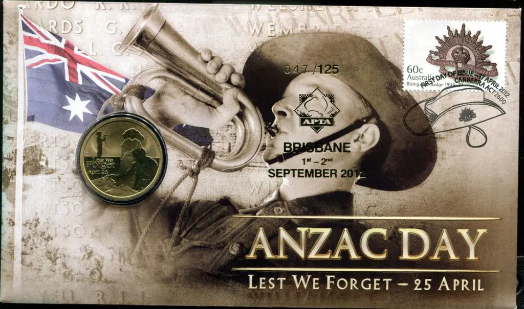 2012 (17th April) Anzac Day as above but ovptd ... Image 1++