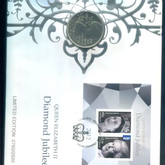 2012 (1st June) QEII Diamond Jubilee with GB £5 ...