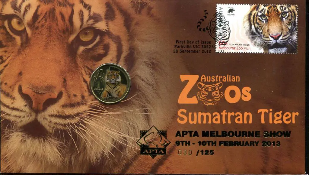 2012 (28th Sept) Aust Zoos - Sumatran Tiger with ... Image 1++