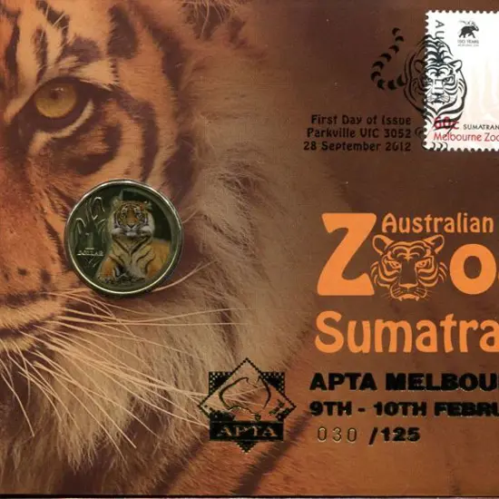 2012 (28th Sept) Aust Zoos - Sumatran Tiger with ...