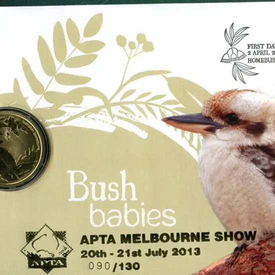 2013 (2nd April) Bush Babies as above but ovptd ...