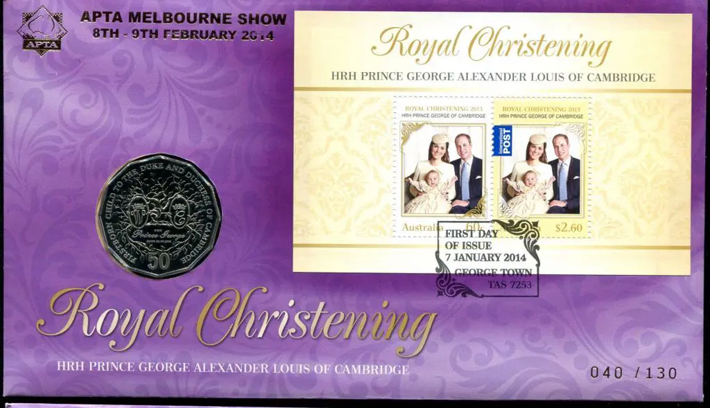 2014 (7th Jan) Royal Christening as above but ... Image 1++