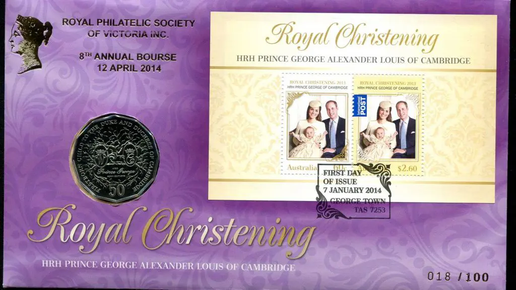 2014 (7th Jan) Royal Christening as above but ... Image 1++