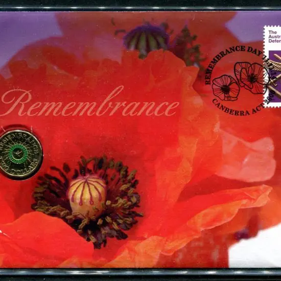 2014 (11th Nov) Remembrance with 70c ADF stamp & ...