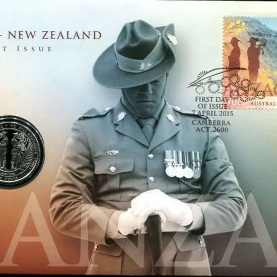 2015 (7th Apr) ANZAC Aust-NZ Joint Issue stamp ...