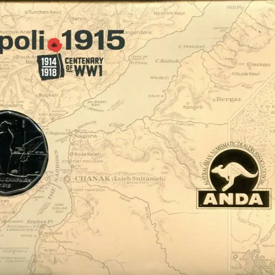 2015 (14th Apr) Gallipoli WWI Cent as above but ...