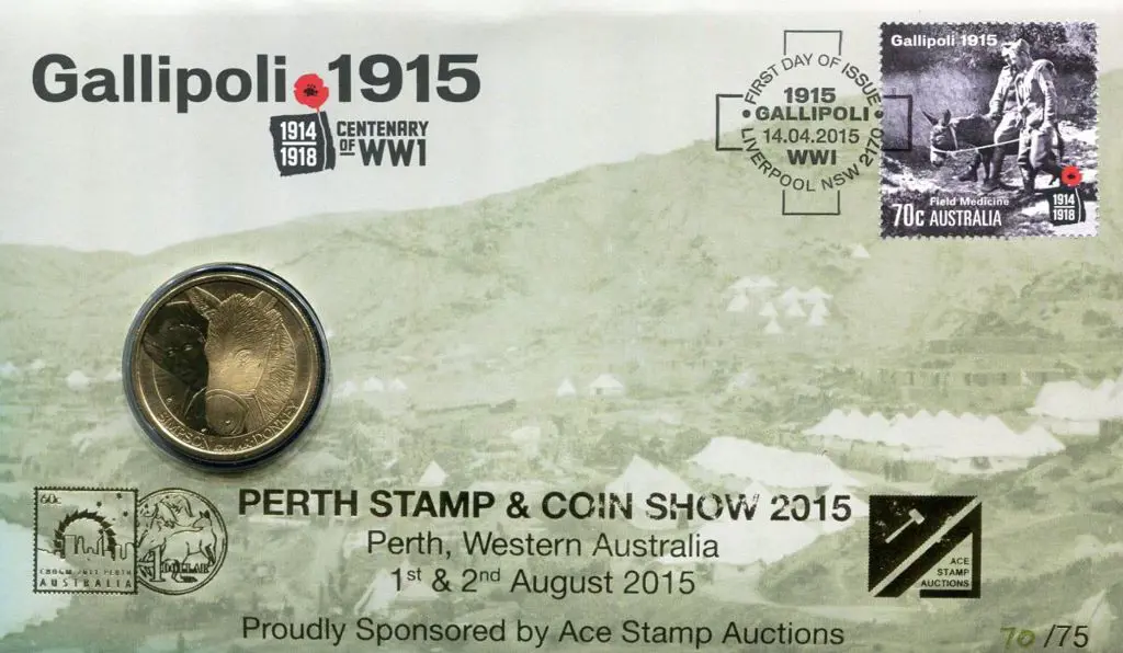 2015 (14th Apr) Gallipoli WWI Cent as above but ... Image 1++