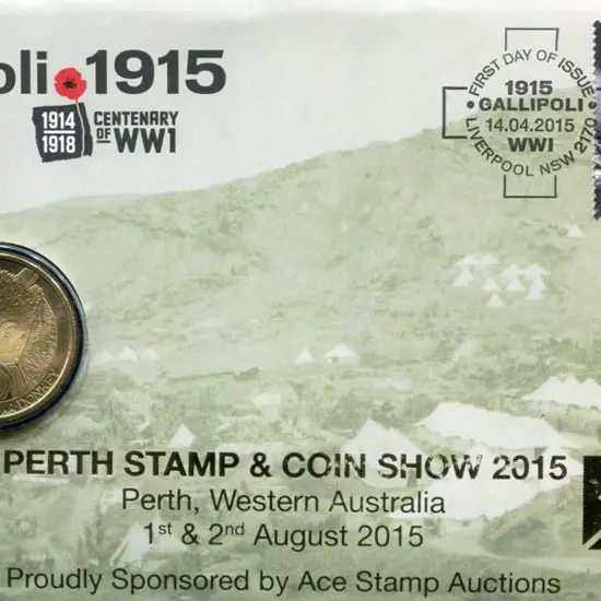 2015 (14th Apr) Gallipoli WWI Cent as above but ...