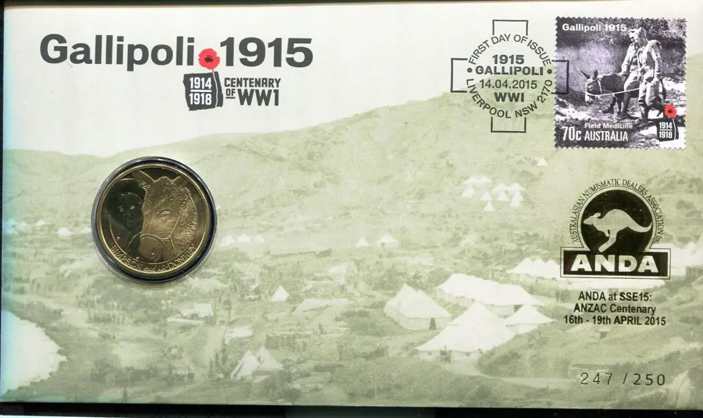 2015 (14th Apr) Gallipoli WWI Cent with Simpson & ... Image 1++