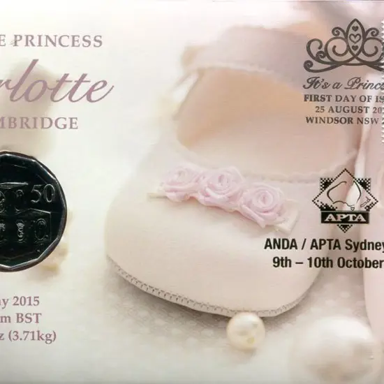 2015 (25th Aug) Birth of Princess Charlotte 50c ...
