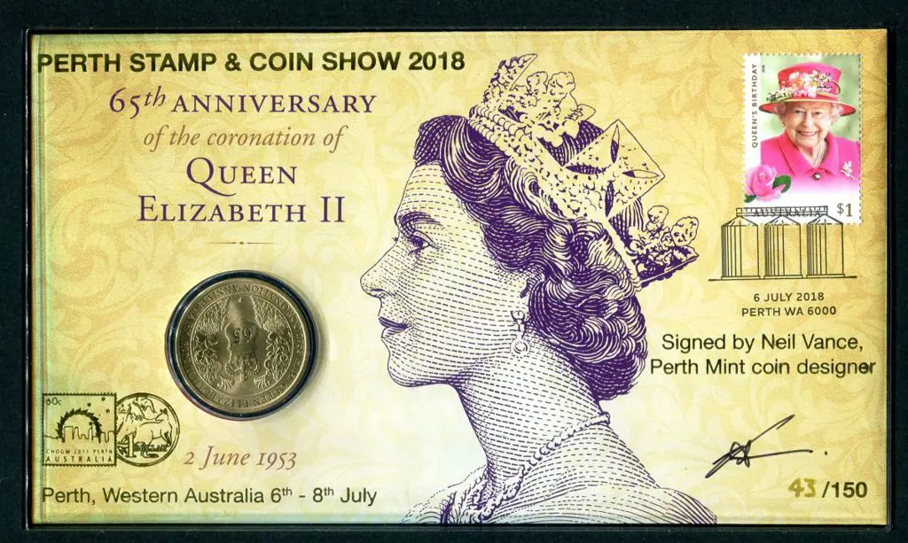 2018 (6th July) QEII 65th Coronation Anniv PNC ... Image 1++