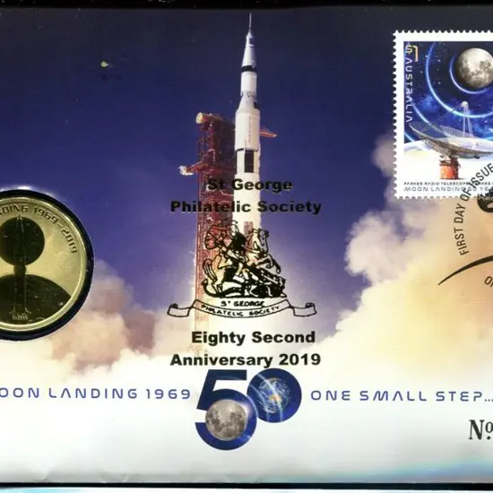 2019 (16th July) 50th Anniv Moon Landing with ...