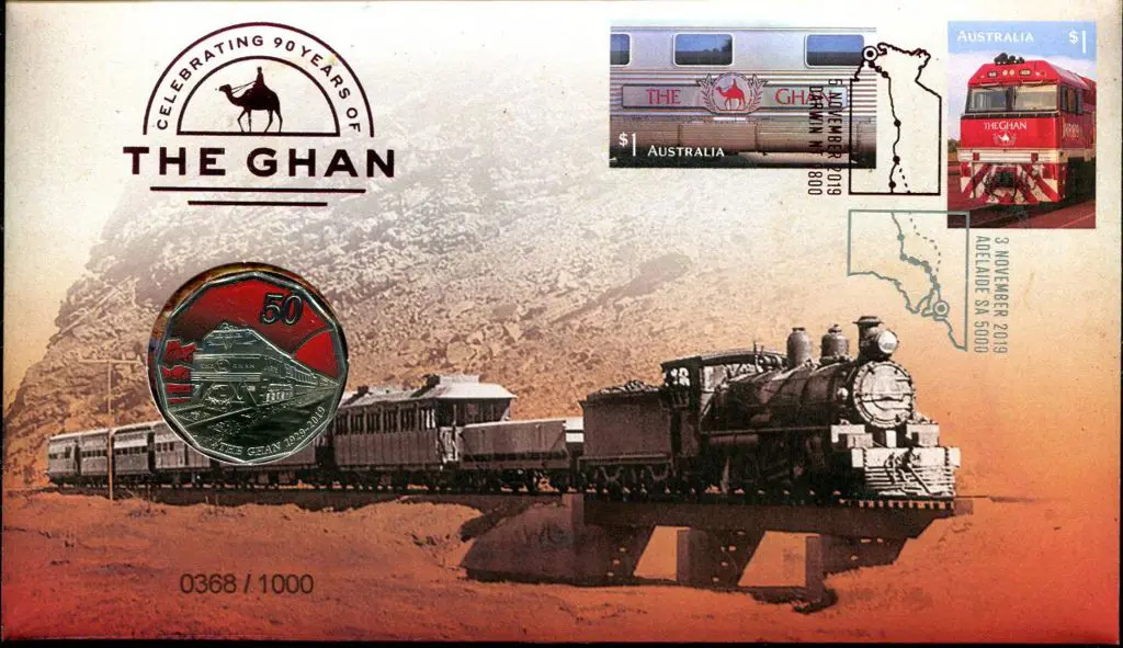 2019 (3rd & 5th Nov) The Ghan - 90 Years with 50c ... Image 1++