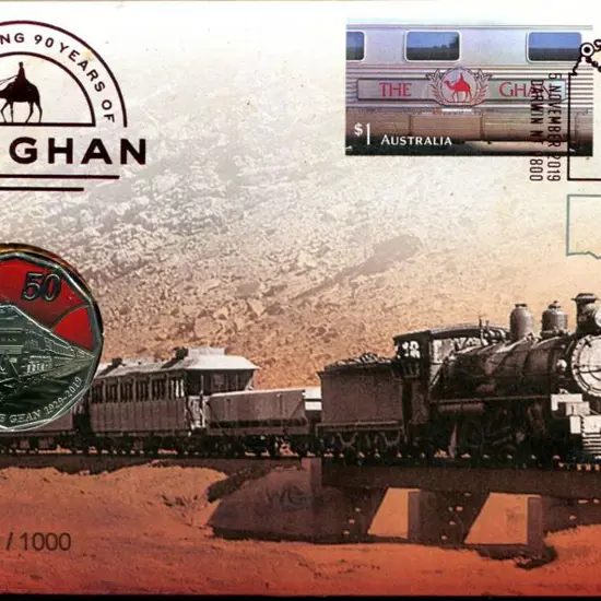 2019 (3rd & 5th Nov) The Ghan - 90 Years with 50c ...