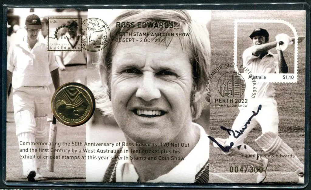 2022 (30th Sept) Ross Edwards "170 Not Out" signed ... Image 1++